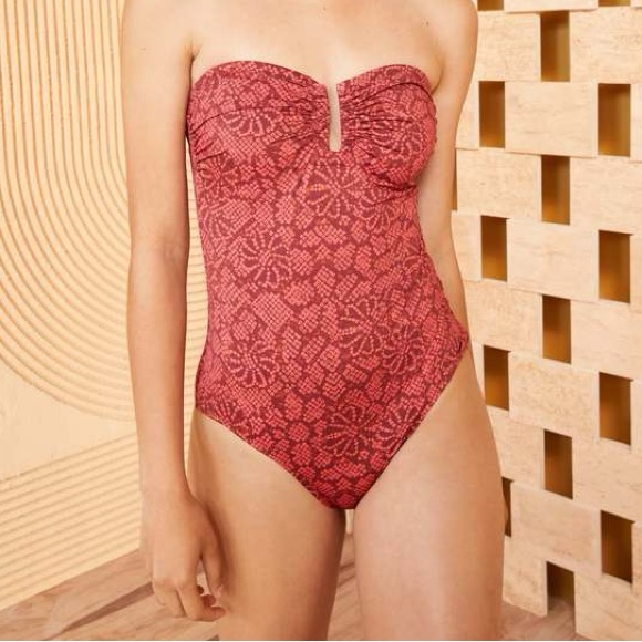 Ulla Johnson Other - Ulla Johnson Monterey Maillot Strapless One-Piece Swimsuit Size Small